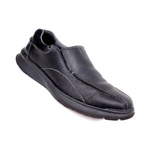 Clarks Collection "Cotrell" Black Leather Step Slip-on Loafer Men's Size 11
